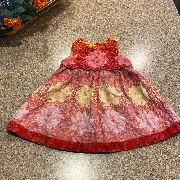 Kenzo Jungle Corduroy Floral Dress Jumper 12 Months - Picture 14 of 17